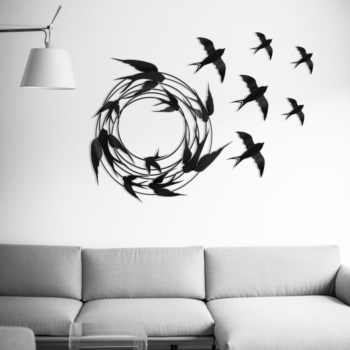 Wallity Migration - 2 Accesorio decorativo de metal multicolor